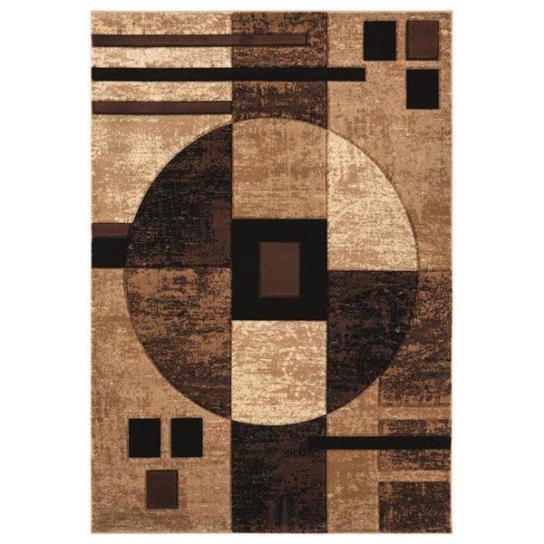 United Weavers Of America United Weavers of America 2050 10150 69 5 ft. 3 in. x 7 ft. 6 in. Bristol Epsilon Brown Rectangle Area Rug 2050 10150 69